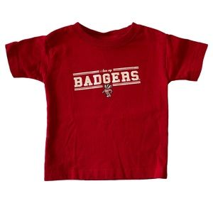 Wisconsin badgers tee, sz 12 months.